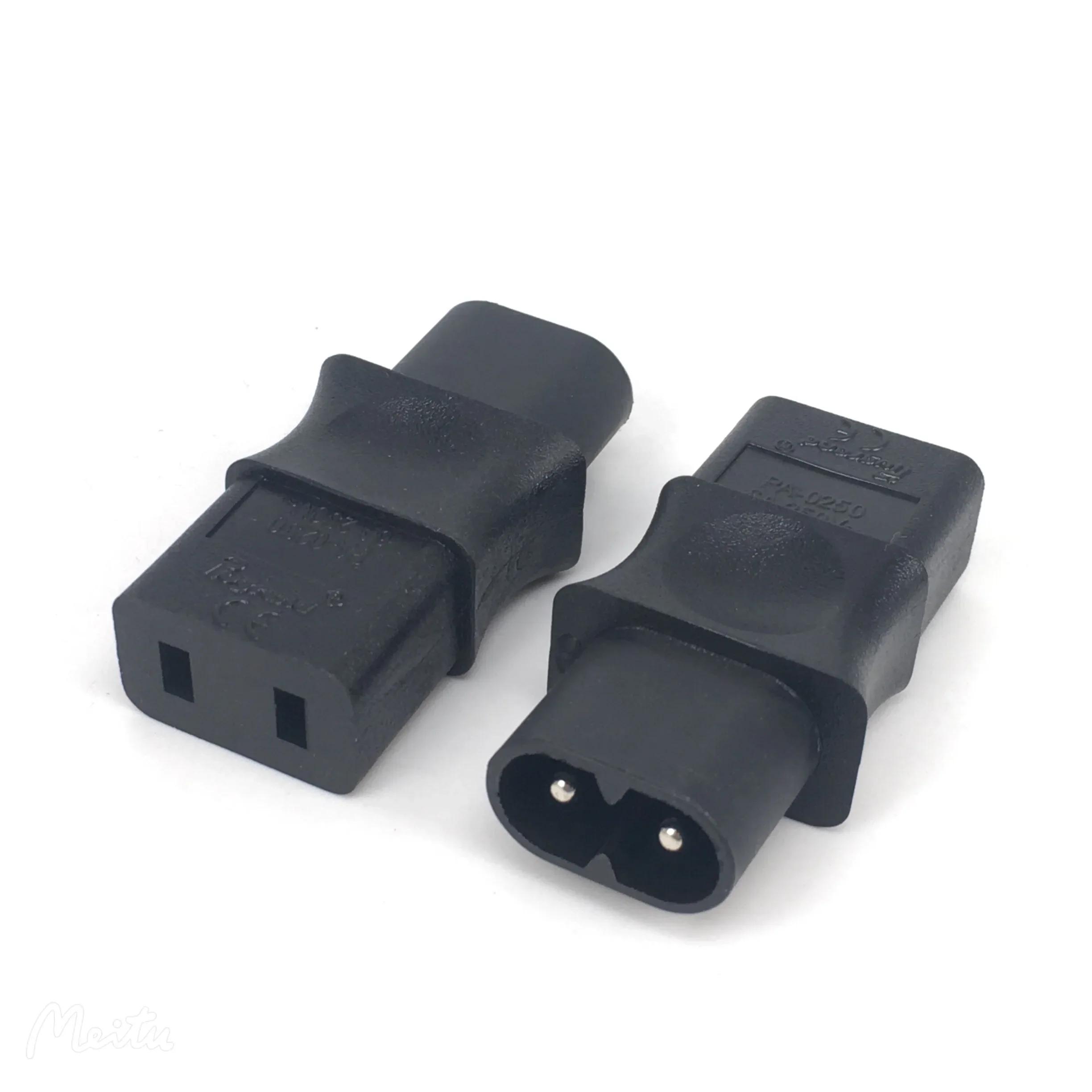 IEC 320 C8 -IEC 320 C9 2   AC , 6A, 250V
